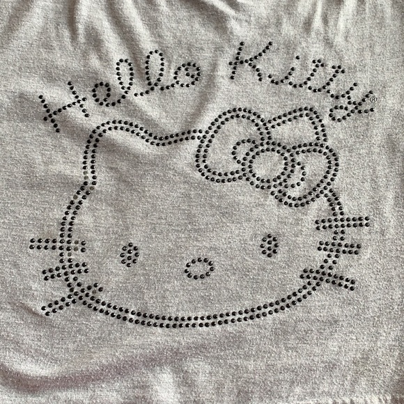 Thrifted Hello Kitty Tee kids size small grey - Picture 2 of 8
